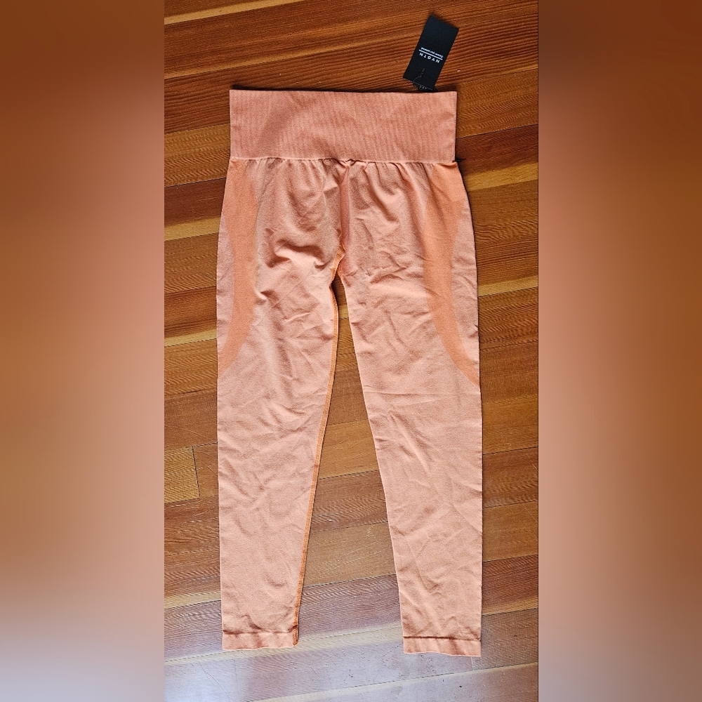 NVGTN Sunrise Orange Contour Seamless Leggings, Size XL